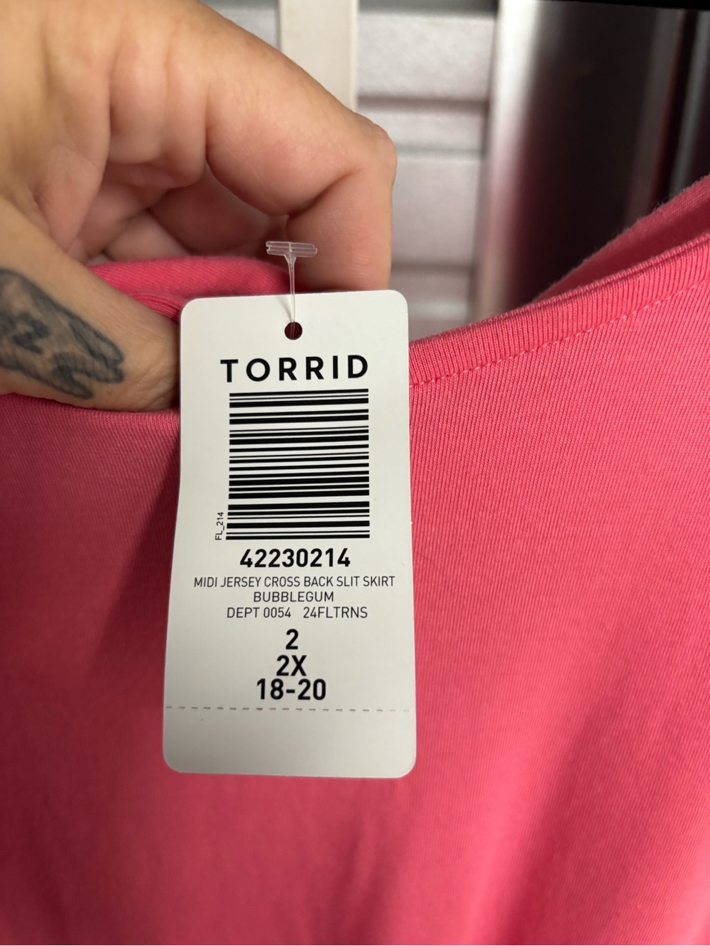NWT pink Torrid dress - Picture 3 of 3